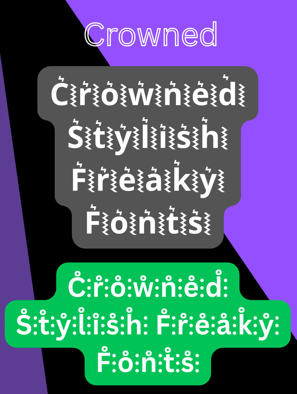 Crowned Freaky Fonts